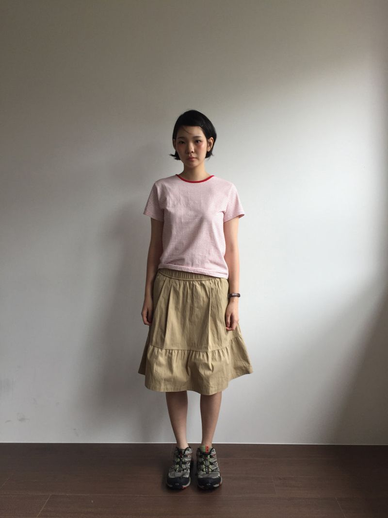 v midi skirt (3color) 
