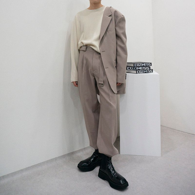 SK Daddy Half Two-Button Jacket (Set Up