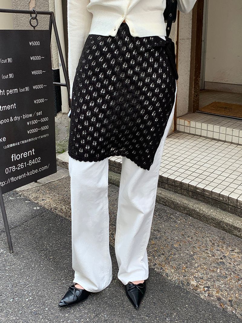 [MADE] Harmo layered knit skirt