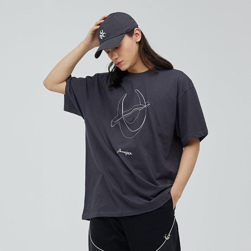 Chrome Logo T-shirts Charcoal