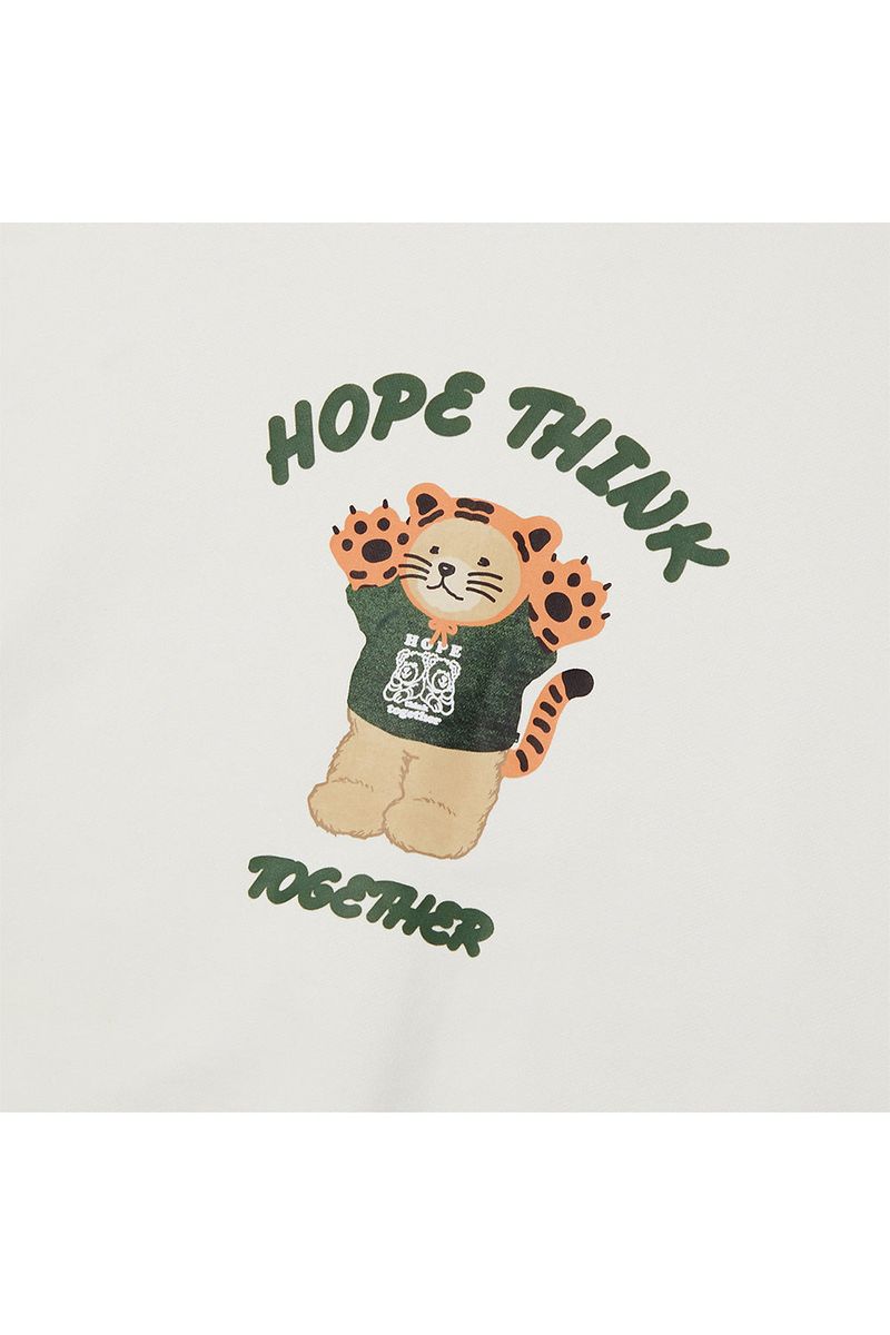 HTT Tiger Bear Crewneck_Cream