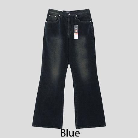 Fracture Bootcut Brushed Denim Pants