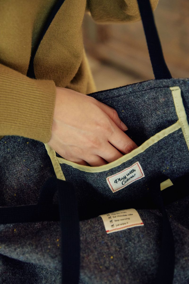 Shopper bag Wool Grey