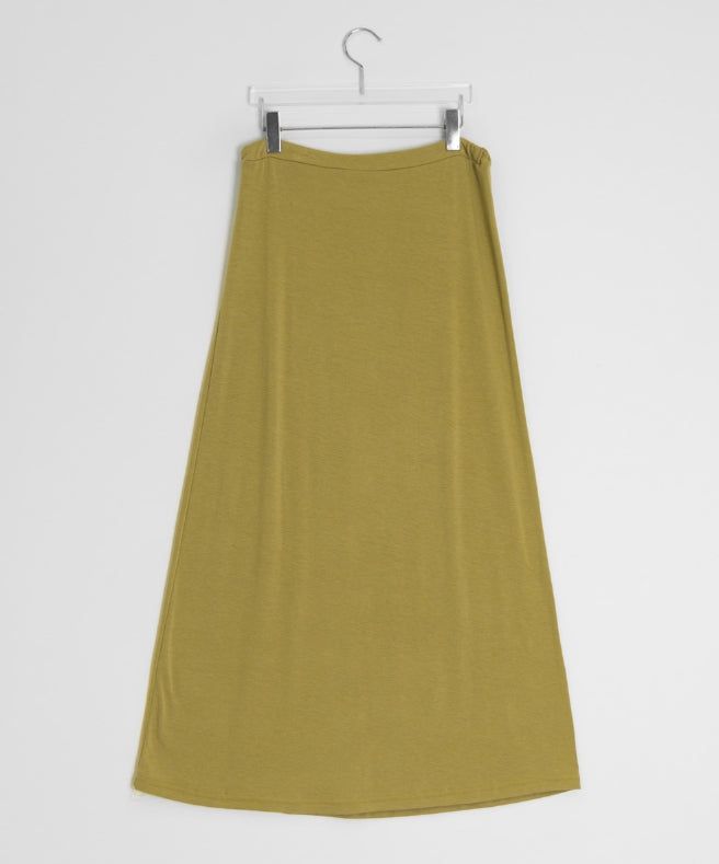 Chiyu Basic Color Banding Long Skirt