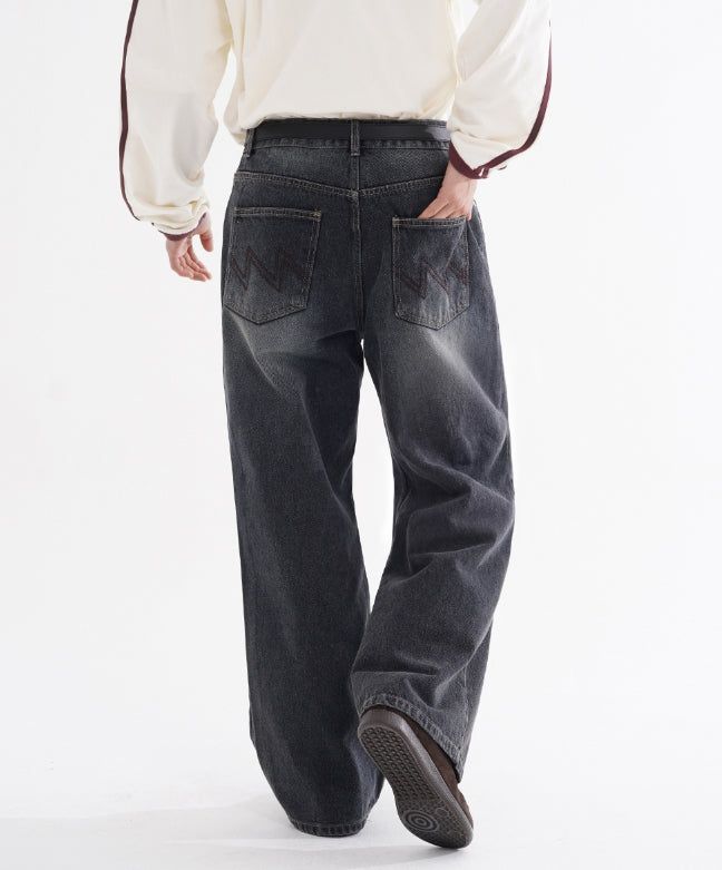 26SS★ Fade Wide Denim Pants