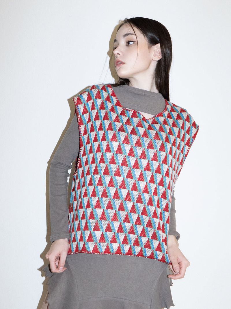 Suid Knit Vest (RED)