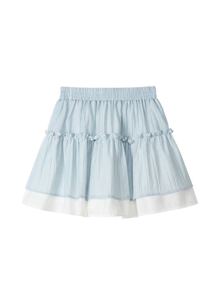 Cozy&Kitsch(コージーアンドキッチ)の「Rosy Shirring Tiered Skirt 232194554(Skirts)」