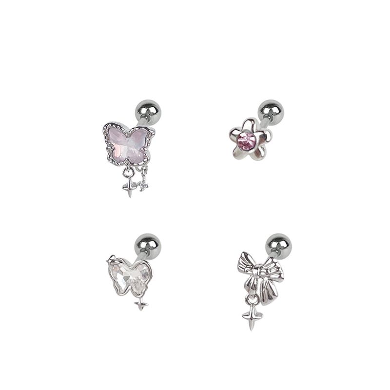 VVV（ブイブイブイ）の「[SET] オーロラバタフライリボンピアス（アクセサリー）」