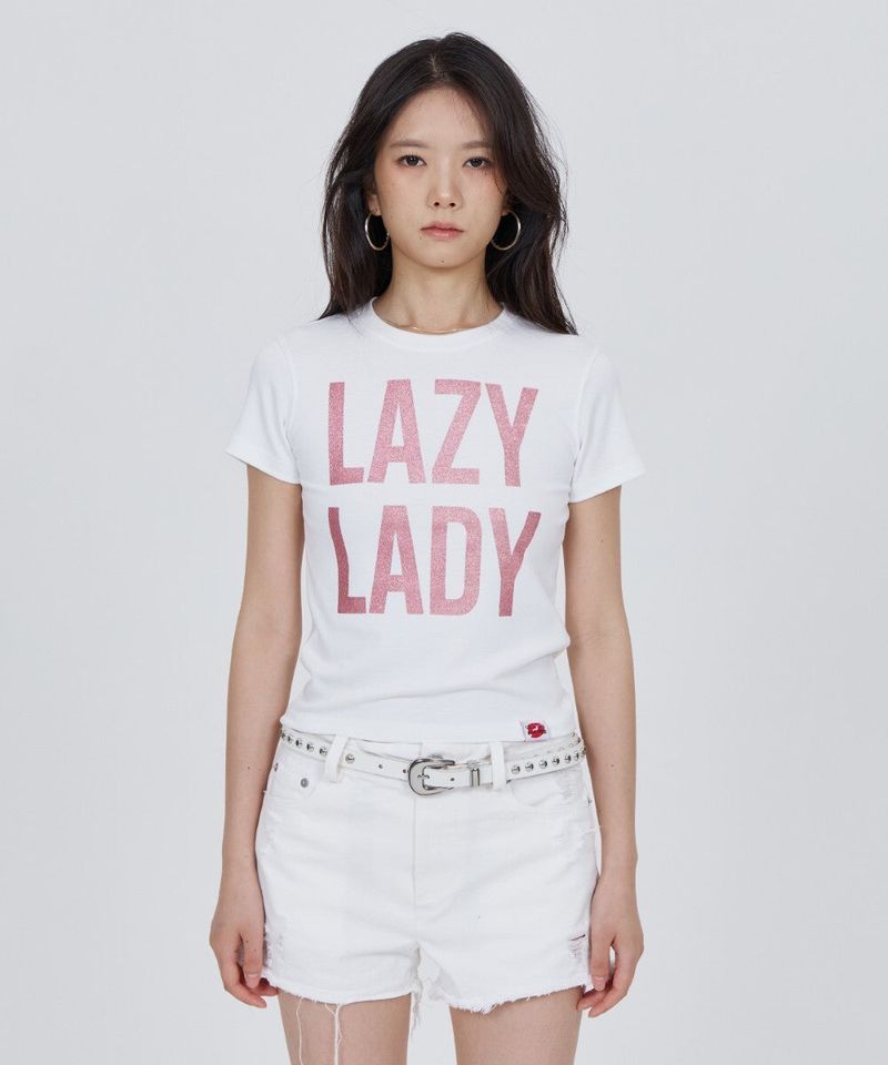 CONY LAZY LADY TEE / WHITE