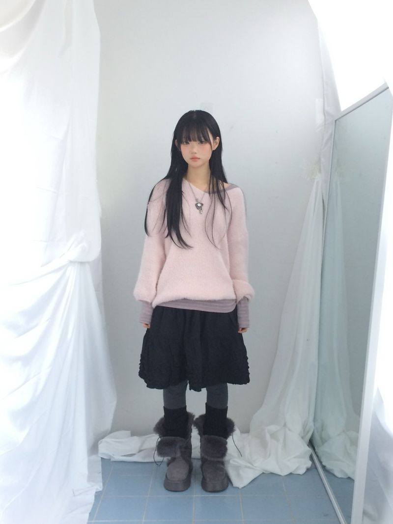 Flare some cotton frill skirt