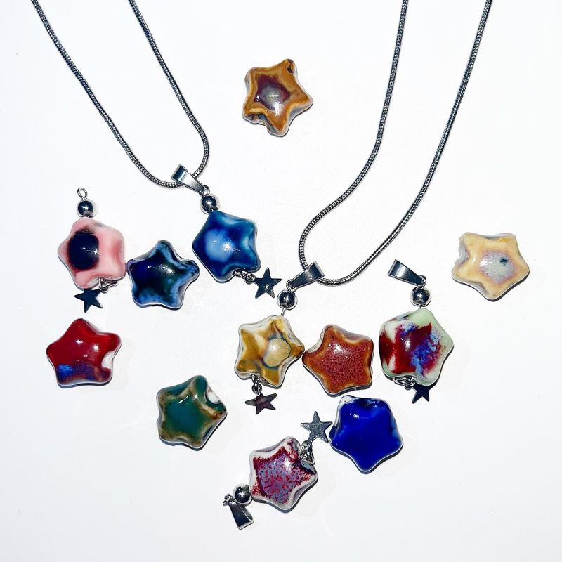 Fog star ceramic necklace (12color)