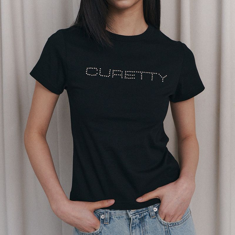 Curetty（キュリティ）の「C LOGO CONVEX T-SHIRT_BLACK（Tops）」