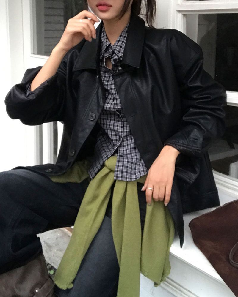 Flu Matte Leather Jacket