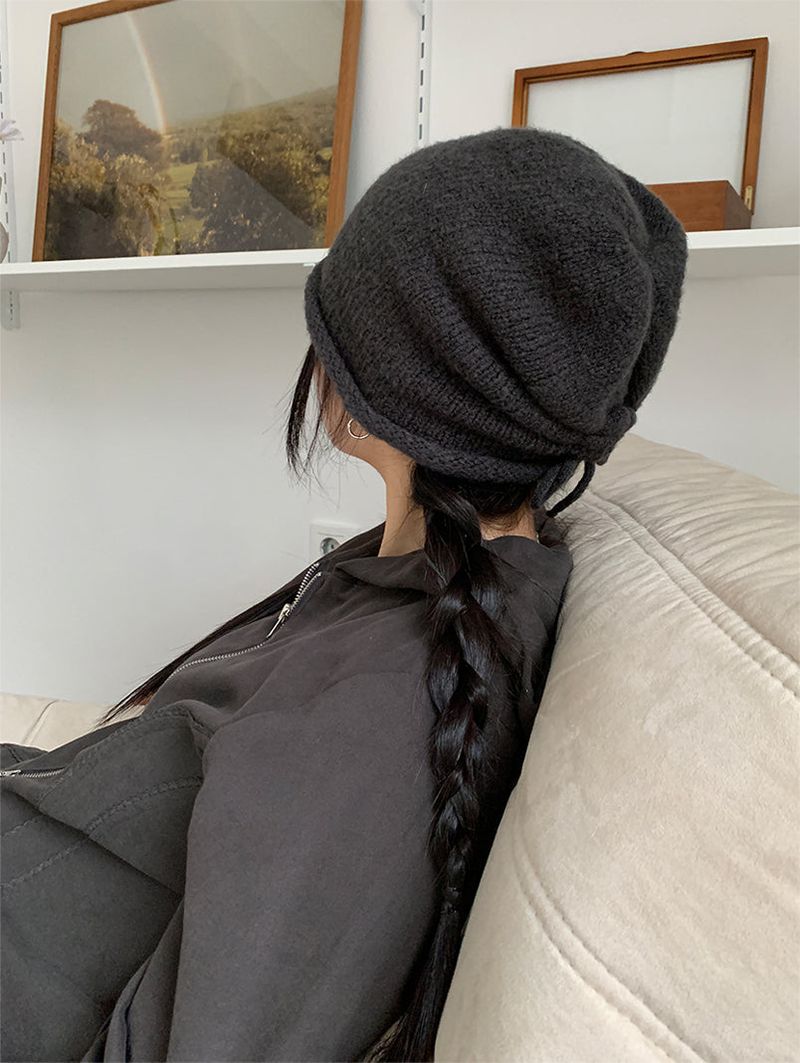 SHIRRING WOOL BEANIE (4C)