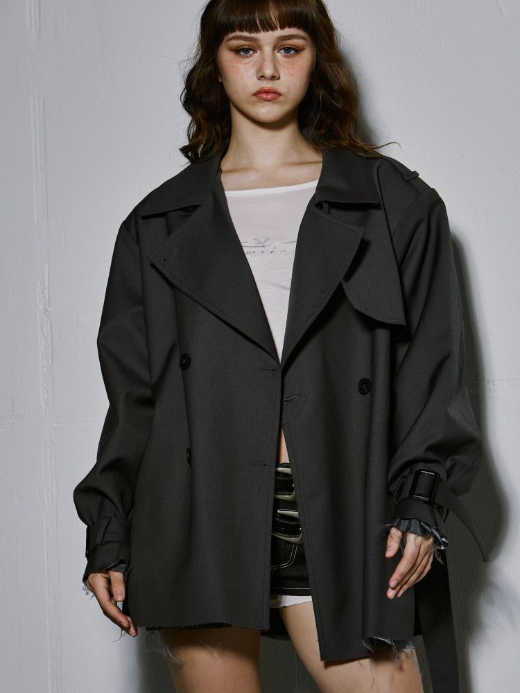 SHORT TRENCH COAT