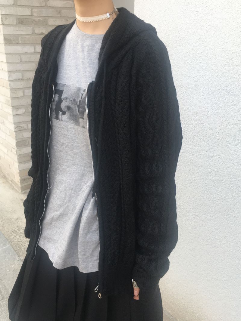 Two Way Cozy Textured Knit Hood