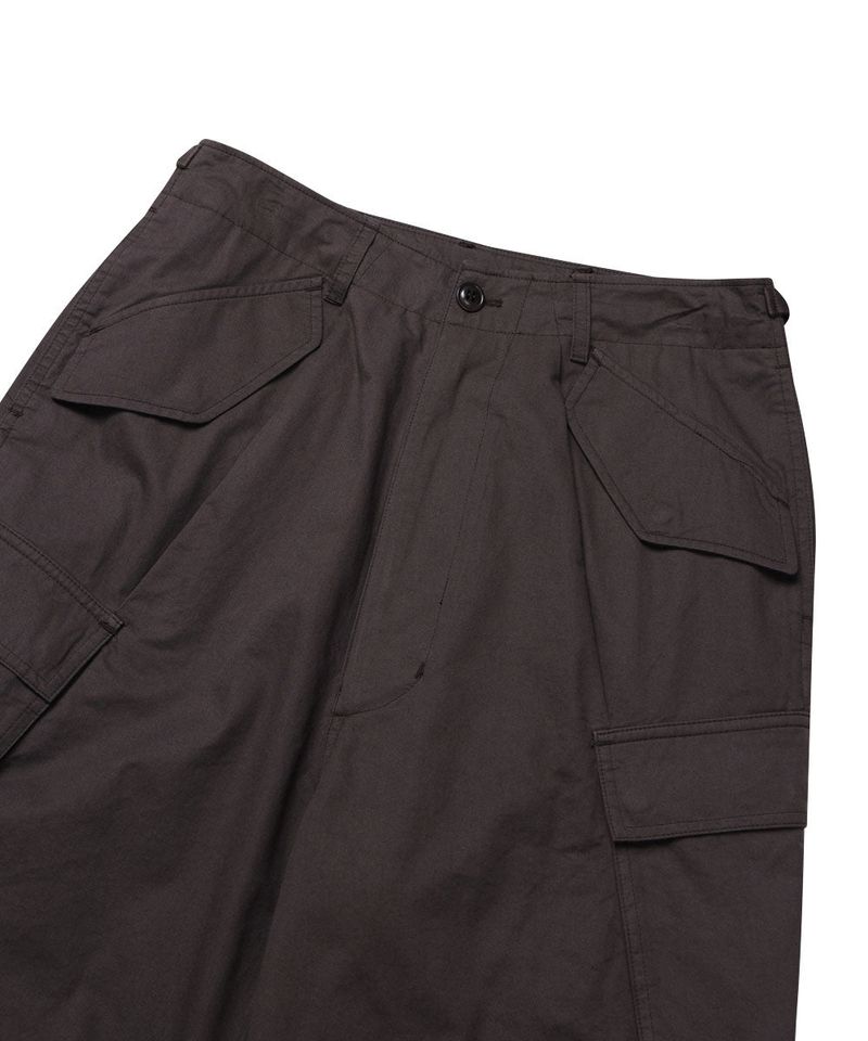 DIAGONAL CARGO PANTS_BROWN