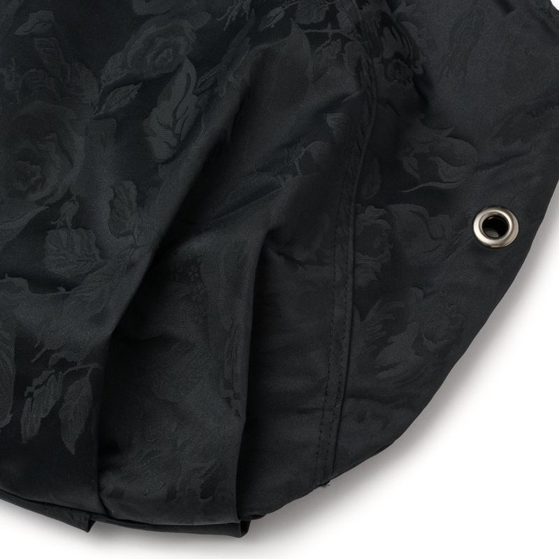 Rose Jacquard Eyelet Bag [Black]