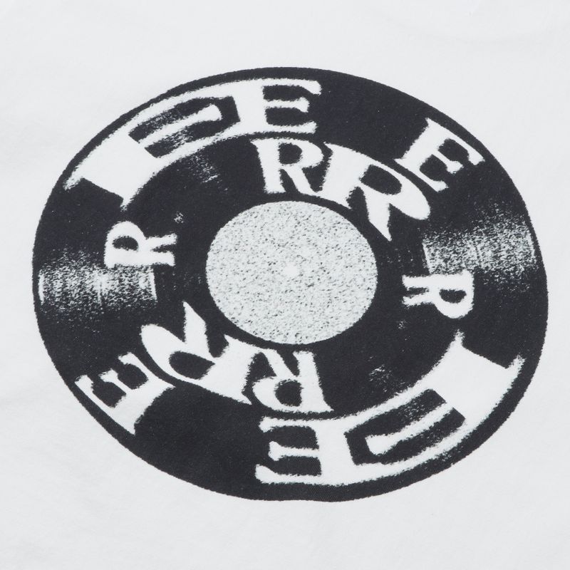 EEERRR Record artwork damage washing T-shirt (White)