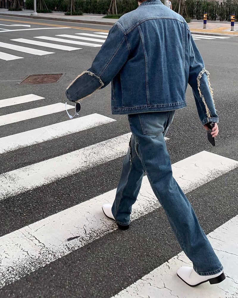 HD County Slit Denim Jacket