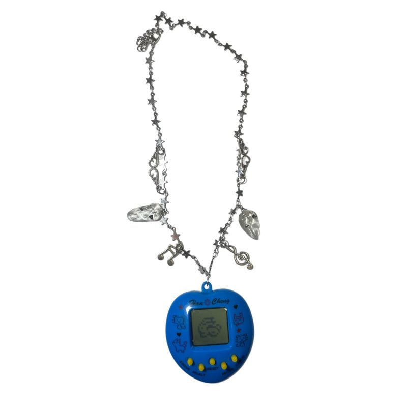 ODDiTEETH（オディティース）の「[MADE] ハートゲームマシーンネックレス ブルー（アクセサリー）」