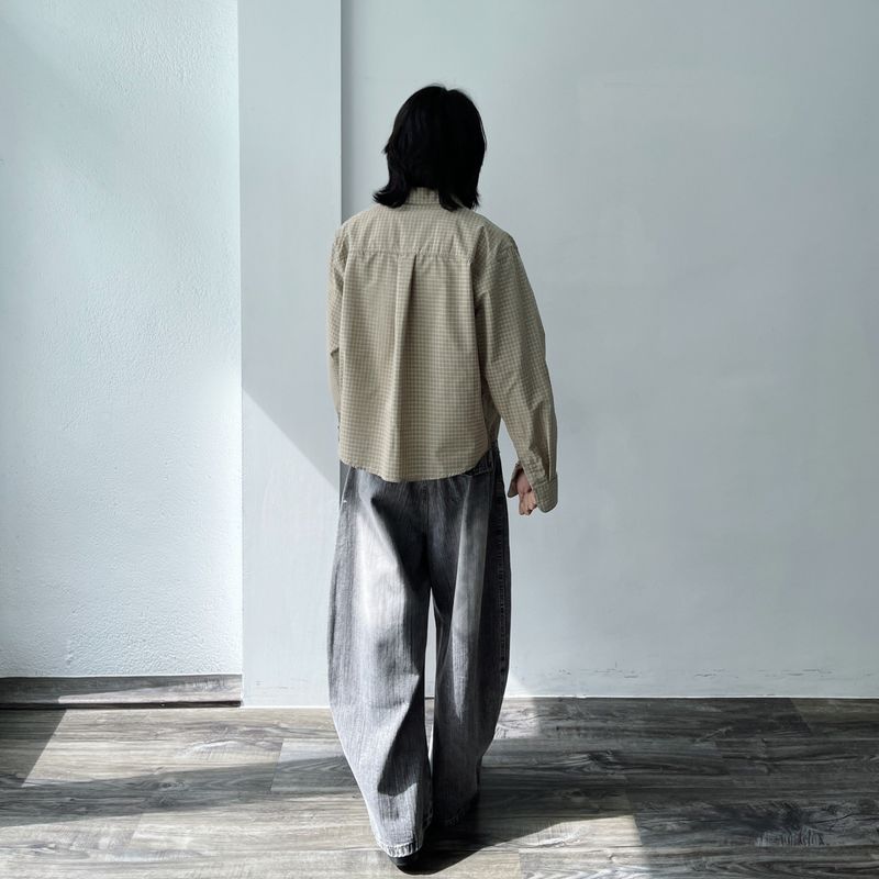 Cocoon Brushed Denim Pants