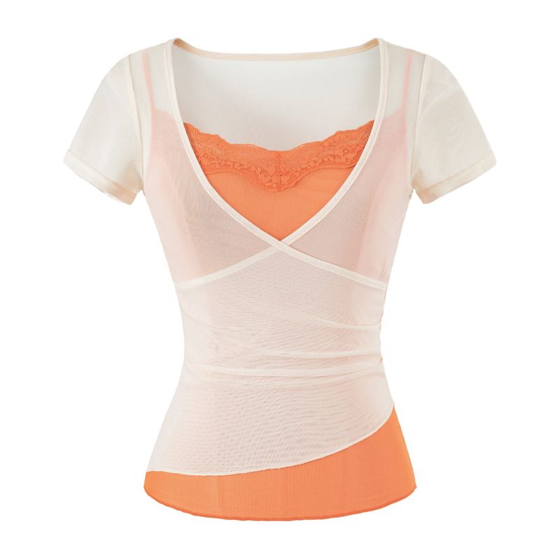 Mielle Lace Cami Layered Tee