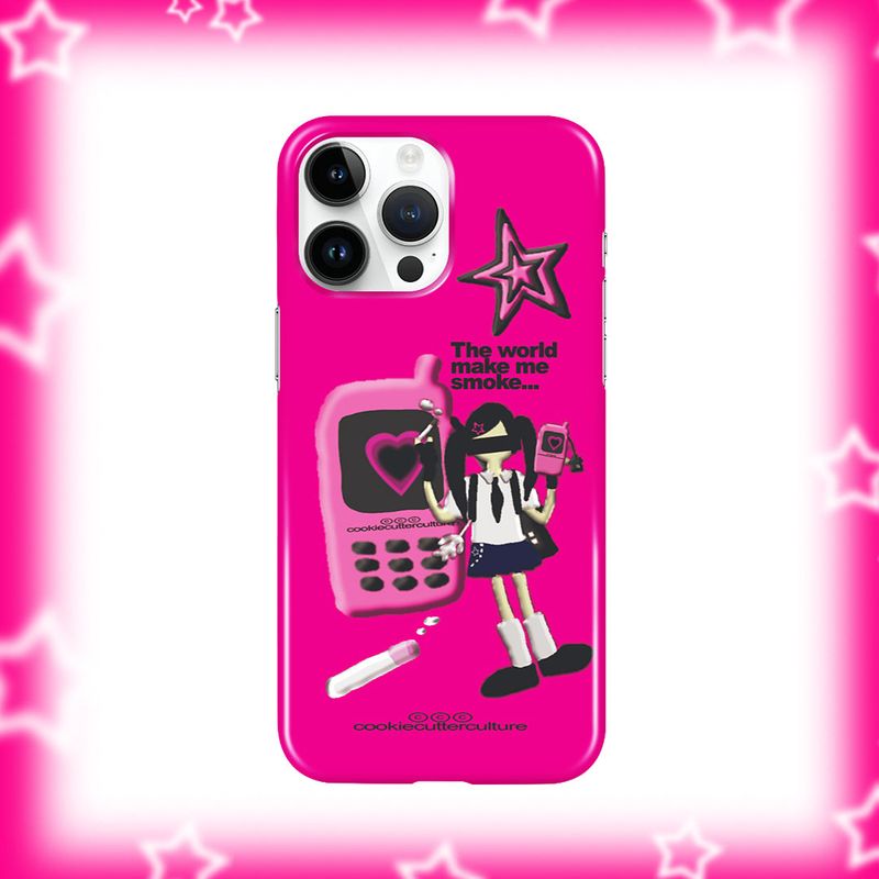 COOKIE CUTTER CULTURE(クッキーカッターカルチャー)の「The world make me smoke...(Smartphone Accessories)」