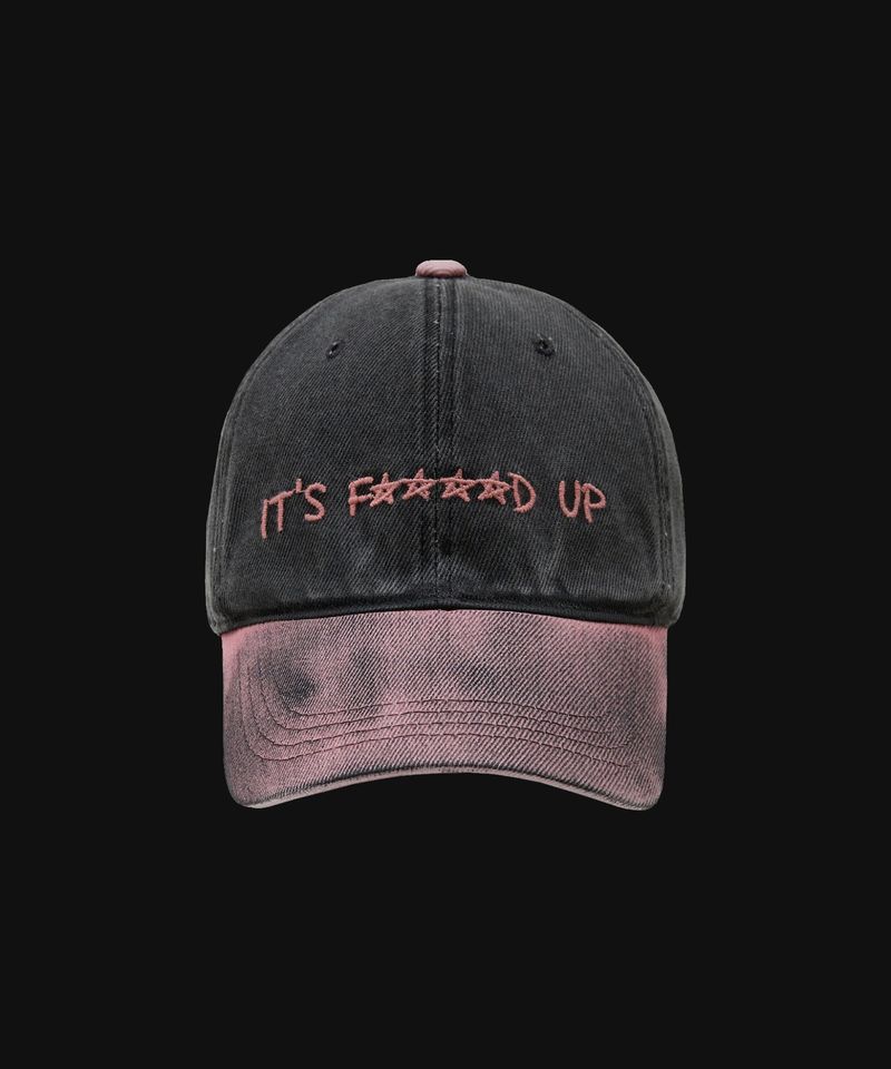 MESSAGE STRAPBACK DIRTY -CHARCOAL/CORAL-