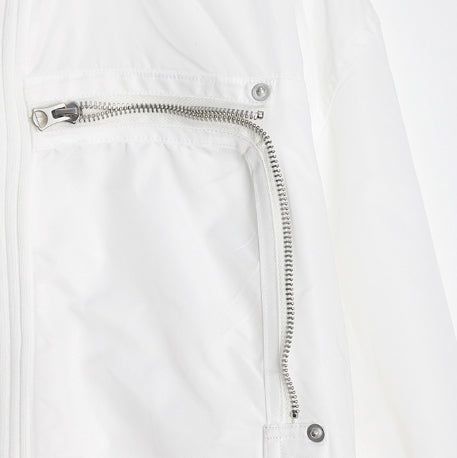 Hi-Lo Zipper Banded Jacket