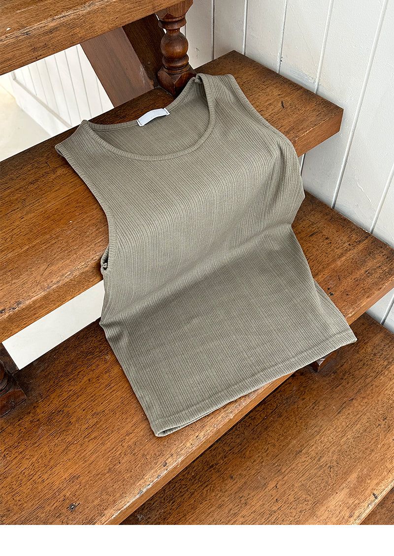 [MUSCLE FIT] Thin golgi sleeveless (4color)  