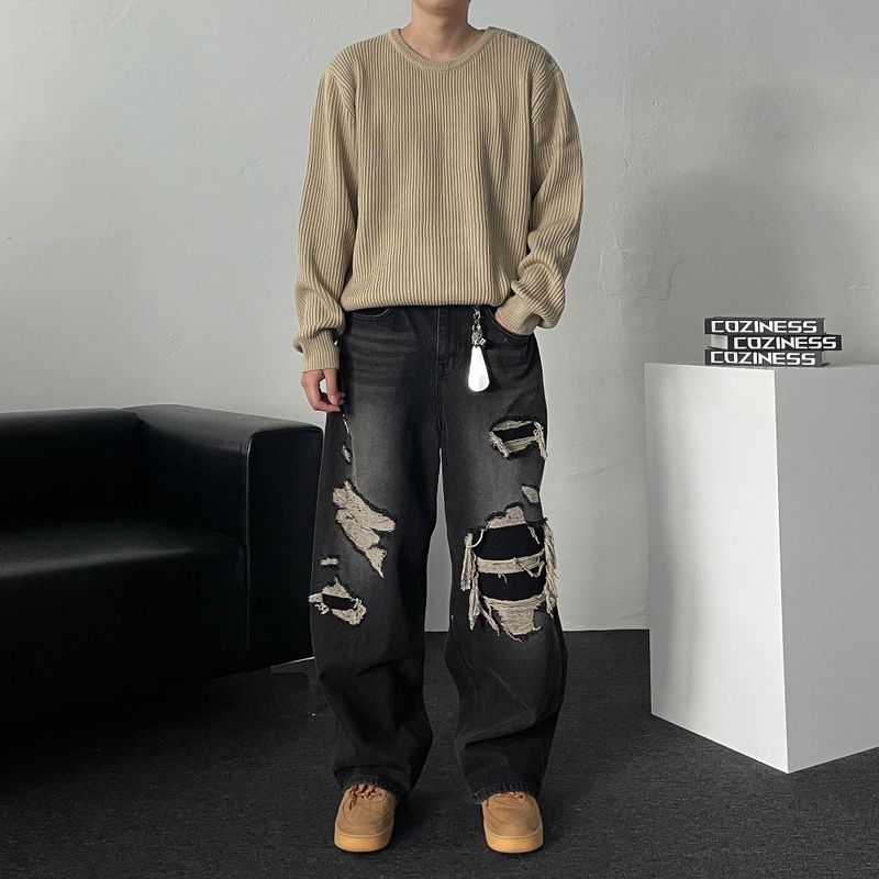 OA Mode Shoulder Round Knitwear (4 colors)