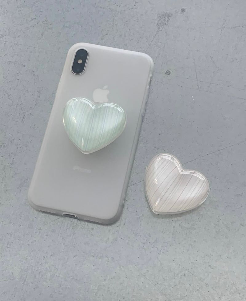 Stripe Heart Candy Tok (2 colors)