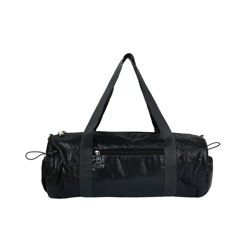 Shiny duffle bag_black