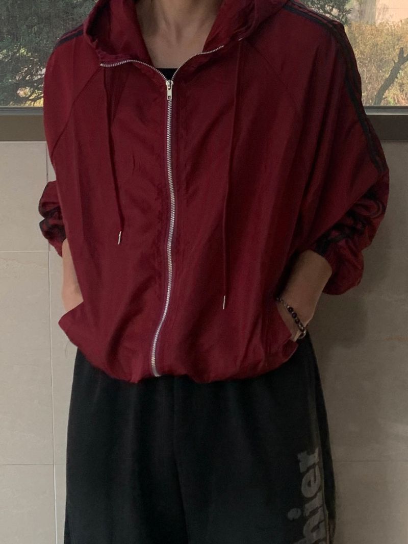 Mensfloor（メンズフロア）の「Bleu Overfit Track Hood Windbreaker（Jackets/Outerwear）」