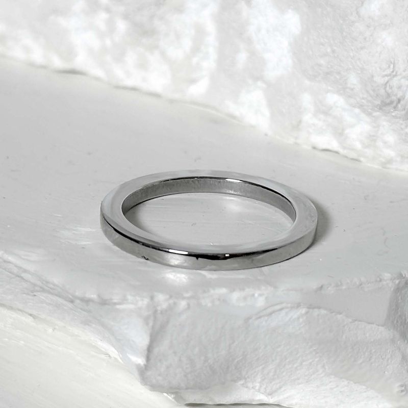 SS-Lettering Ring_Black silver