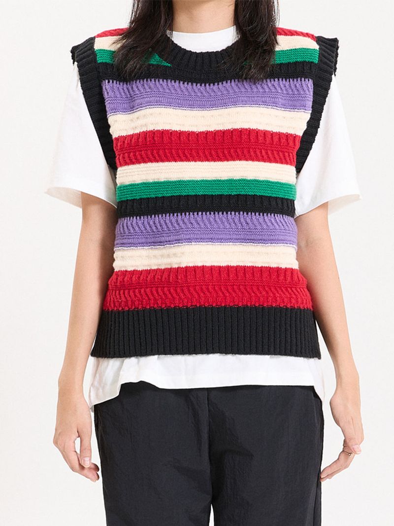 COZY STRIPE VEST