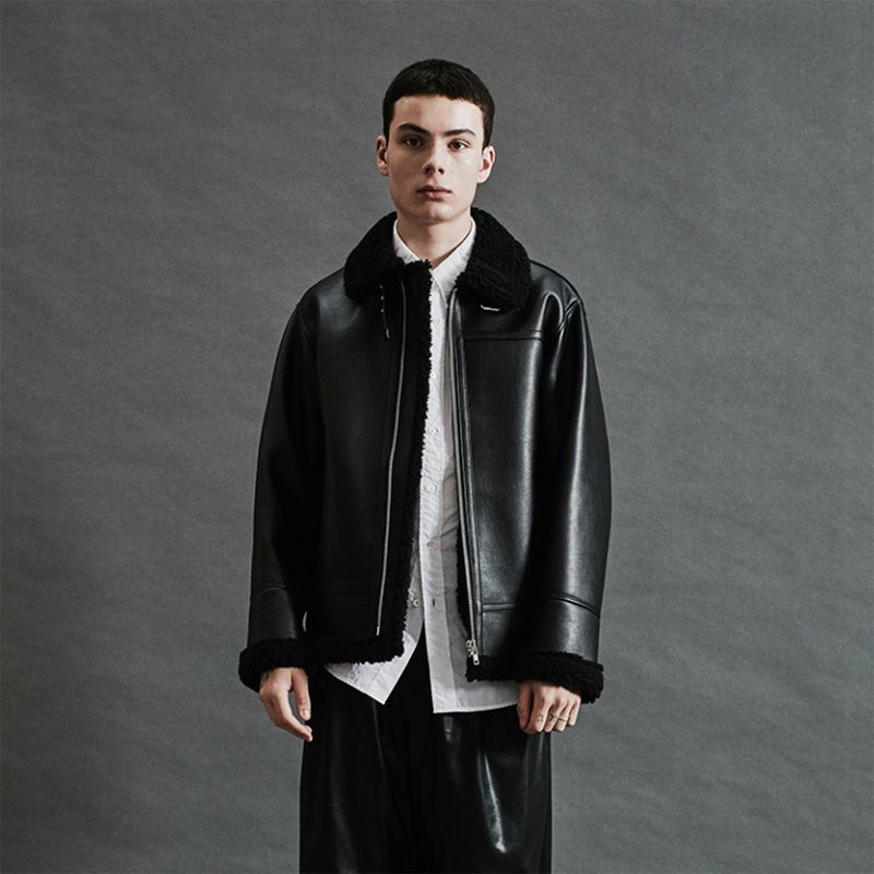 SPERONE(スペロネ)の「FAUX LEATHER STANDARD MUSTANG (DARK BEIGE)(Jackets/Outerwear)」
