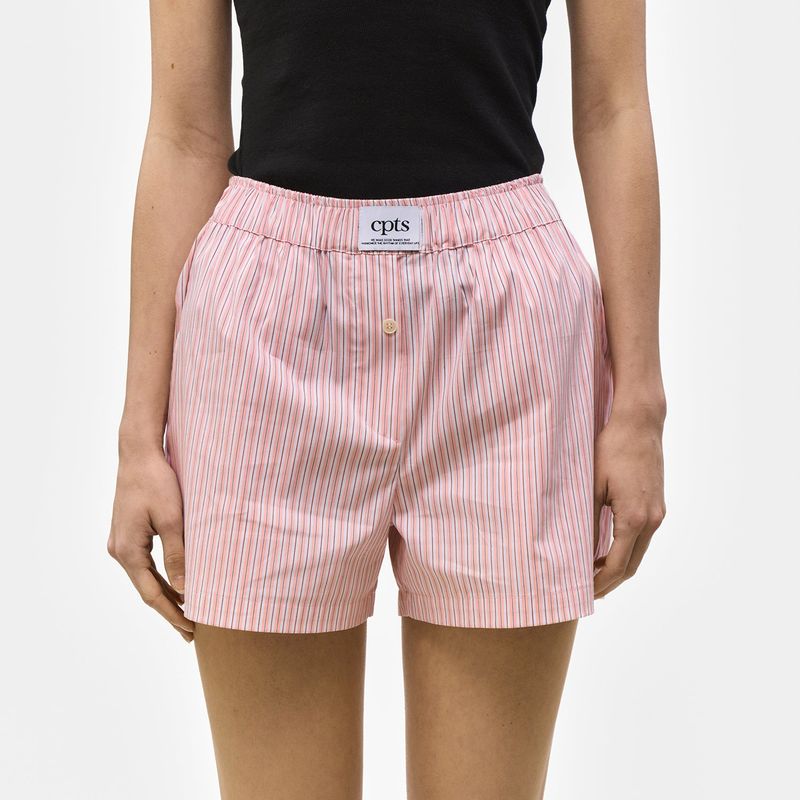 UNISEX LABEL TRUNK SHORTS_PINK