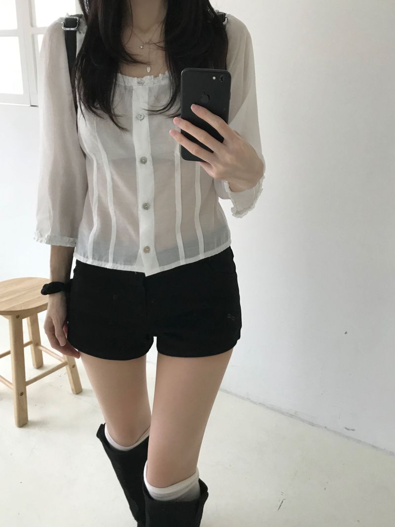 Miel frill blouse (3 colors)