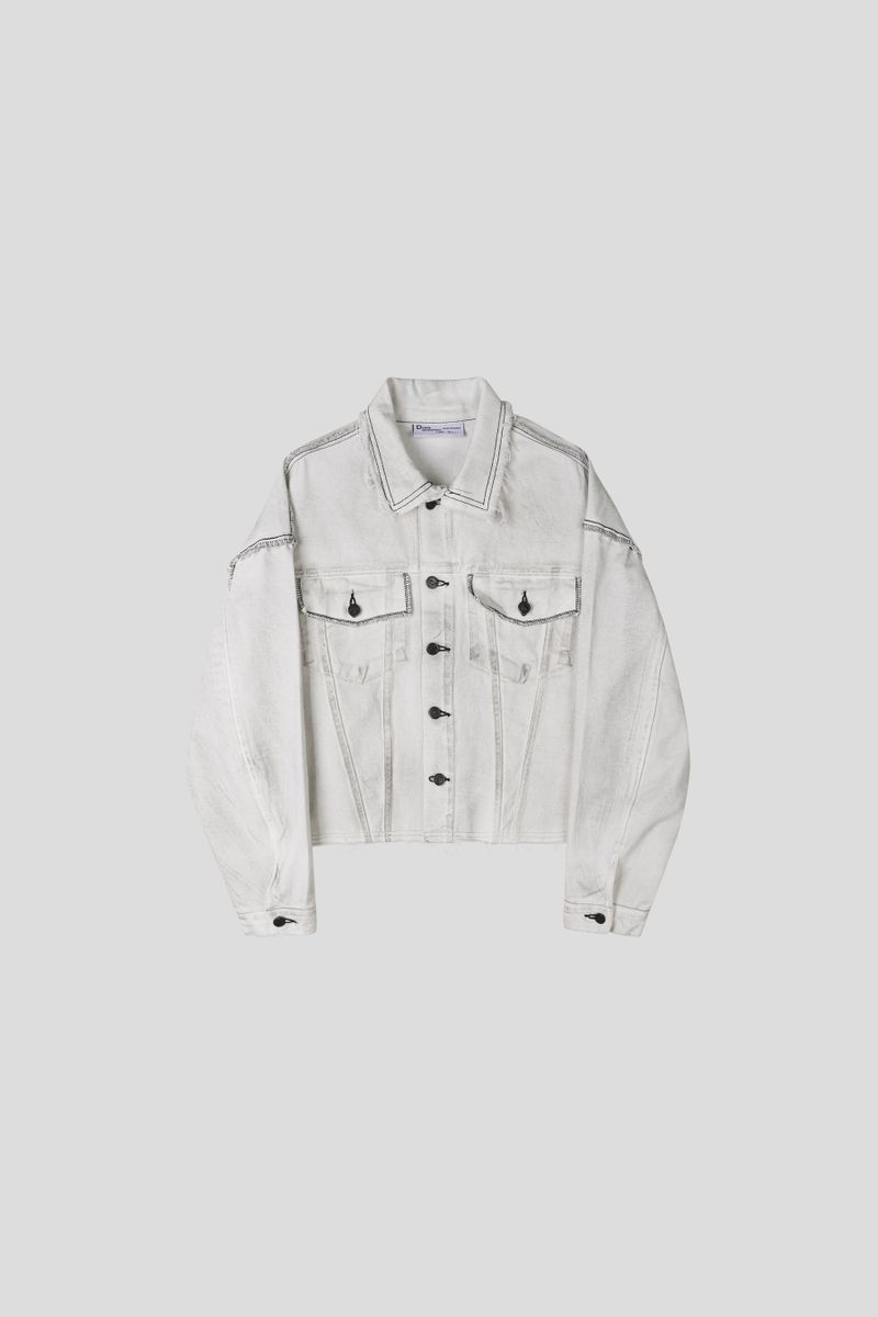 MG650 Stitch Dirty Wash Crop Jacket
