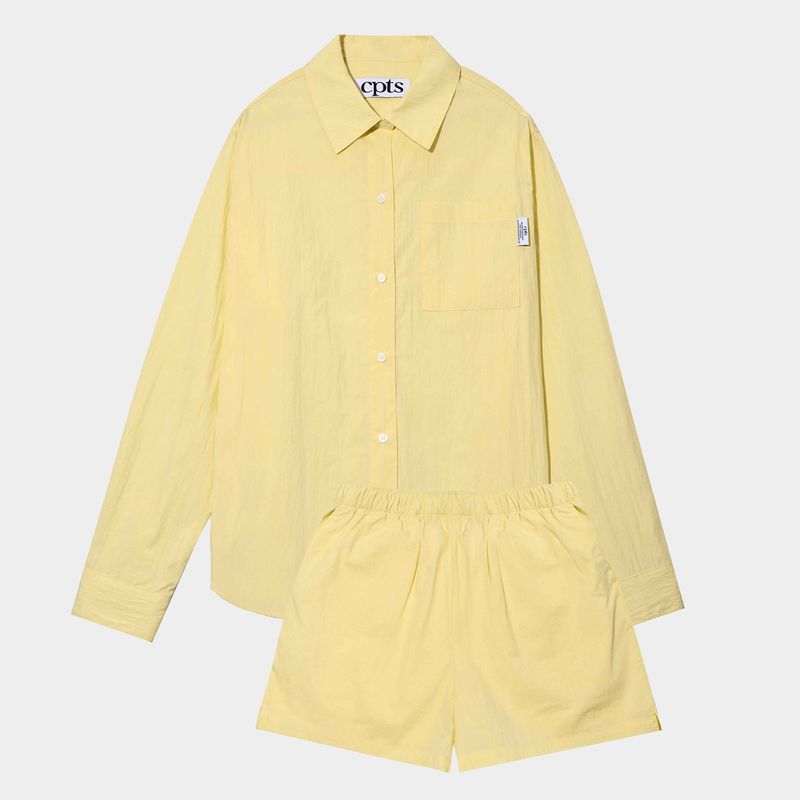 CPTS（シーピーティーエス）の「PAPER BUTTON SHIRTS SET_YELLOW（Setup）」