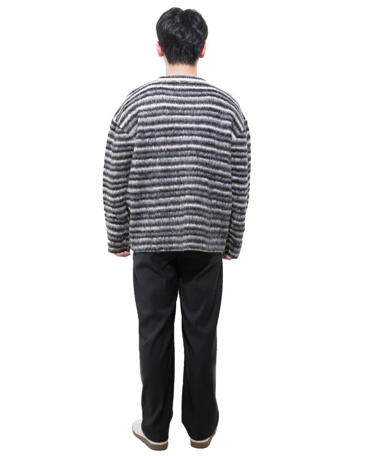 モヘアラウンドニット-BLACK (送料込)- WooStore