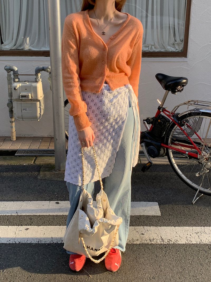 [MADE] Harmo layered knit skirt