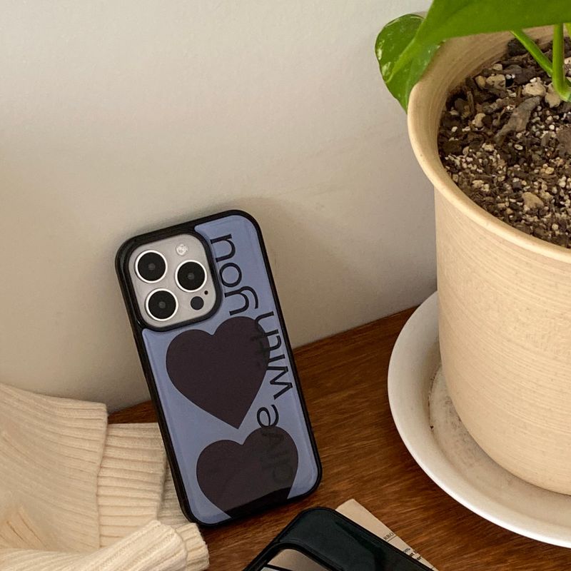 epoxy dive with you lettering case blue & brown