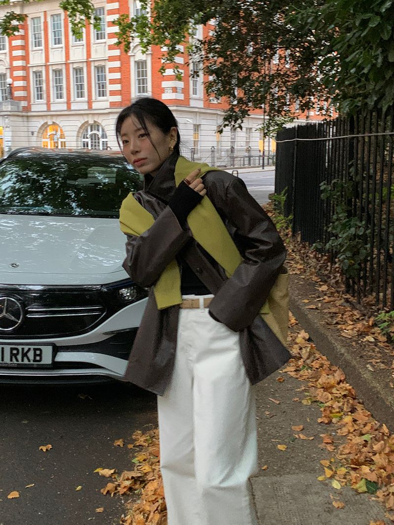 [MADE] Blending leather jacket