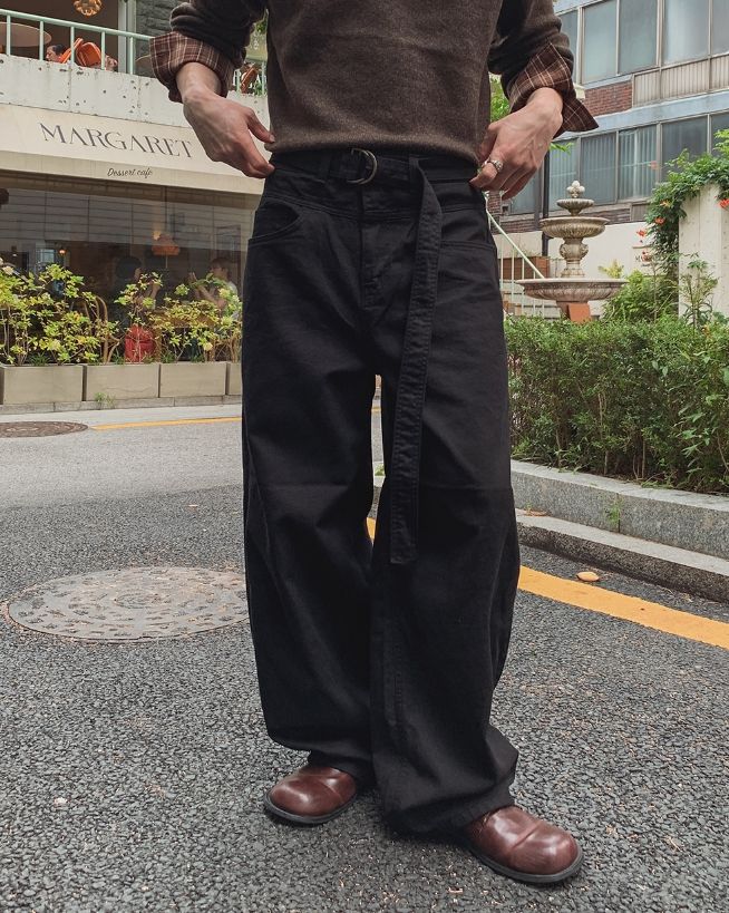 2PLAN（ツープラン）の「ハドン ヨーク カット ベルテッド ワイド パンツ（パンツ）」