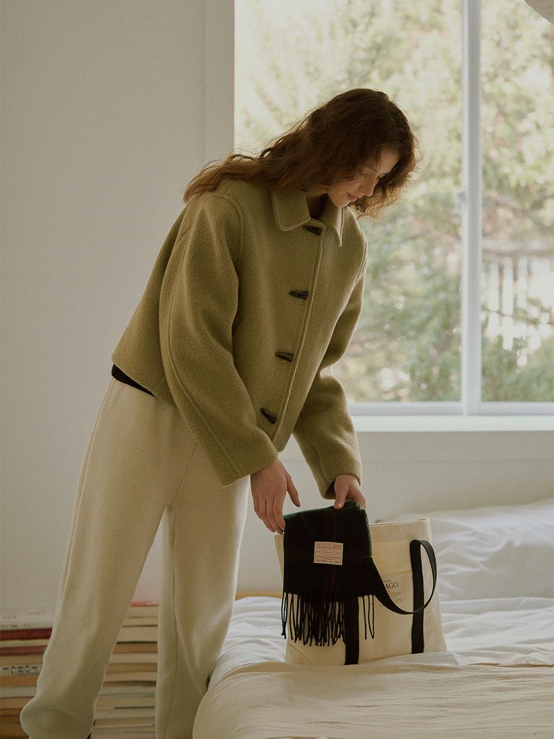 Wool fleece jacket