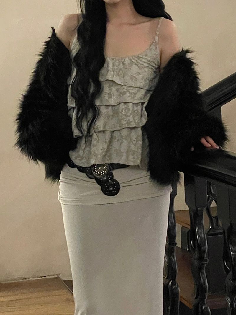 Vintage Layered Frill Sleeveless