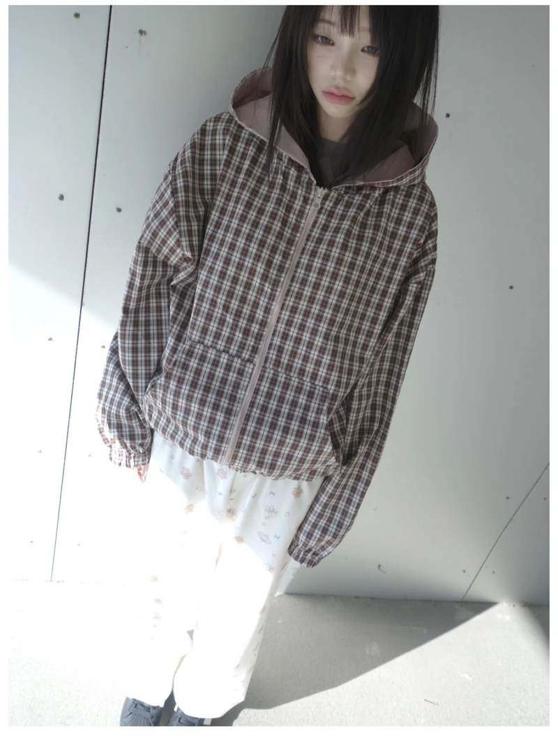 crinkle reversible jacket